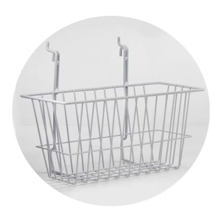 Horizon Mfg Horizon Mfg. White Wire Basket, 5081-W, 12"L X 6"W X 6"H 5081-W